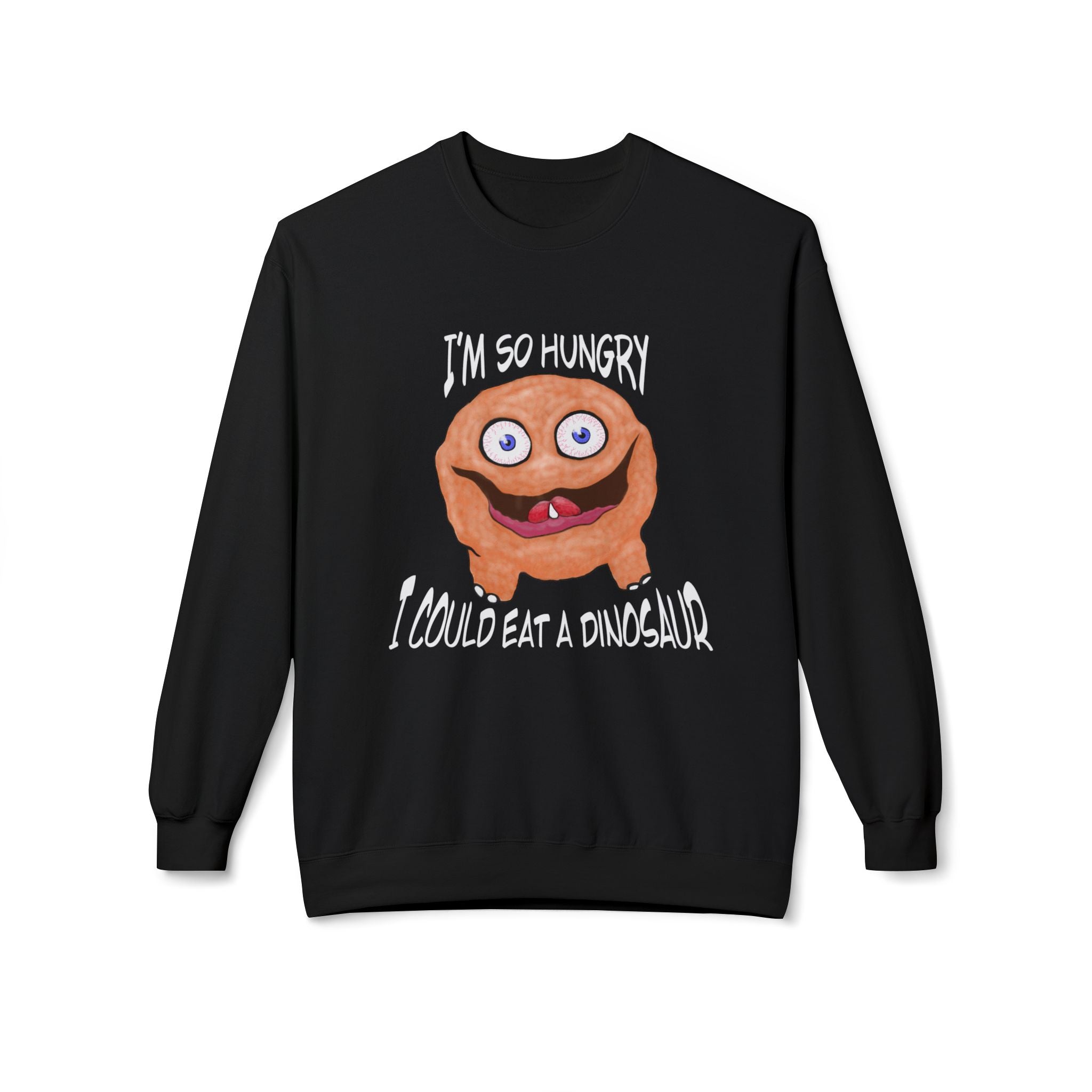 Dungeon Crawler Carl Tummy Acher- "I'm So Hungry I Could Eat a Dinosaur" Crewneck Sweater